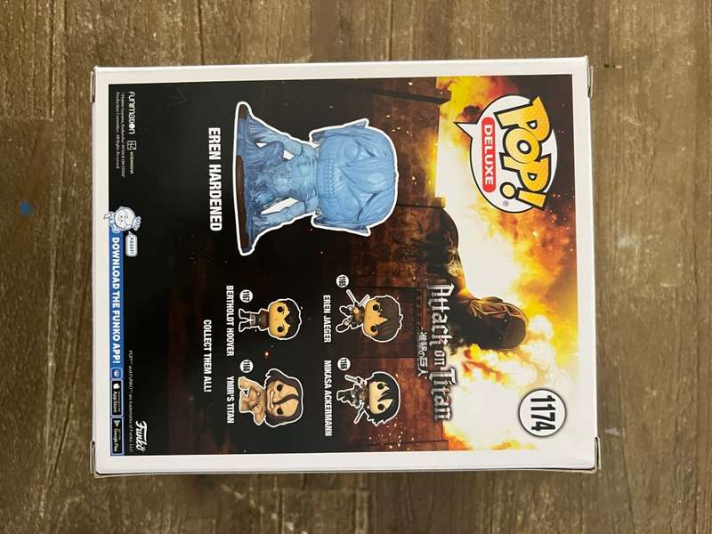 EREN HARDENED, ATTACK ON TITAN, FUNKO POP, HOT TOPIC EXCLUSIVE, DELUXE POP!!
