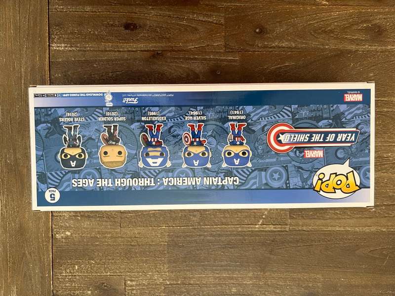 CAPTAIN AMERICA!!CAPTAIN AMERICA!!FUNKO POP!! 5 PACK !! AMAZON EXCLUSIVE!!