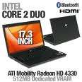 NEW HP PROBOOK 4710S MONSTER SPEC 2.0 CORE2DUO 17.3"LCD,4GIG RAM,320GIG HDD