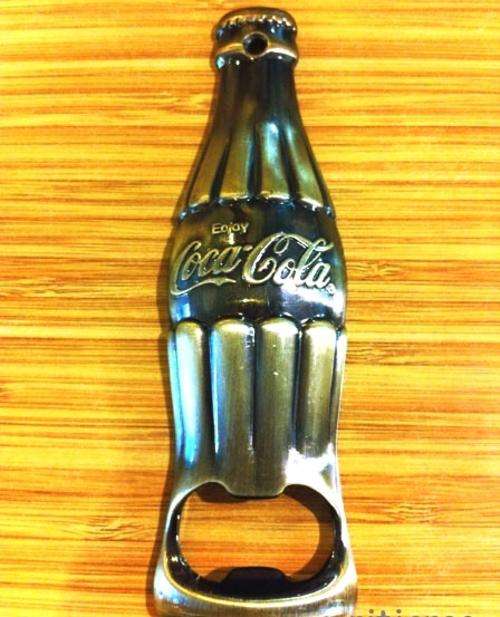COCA-COLA COKE BOTTLE OPENER BRASS
