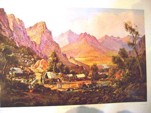 1938 GROOT TREK BY TINUS DE JONGH PRINT COPYRIGHT GABRIEL DE JONGH