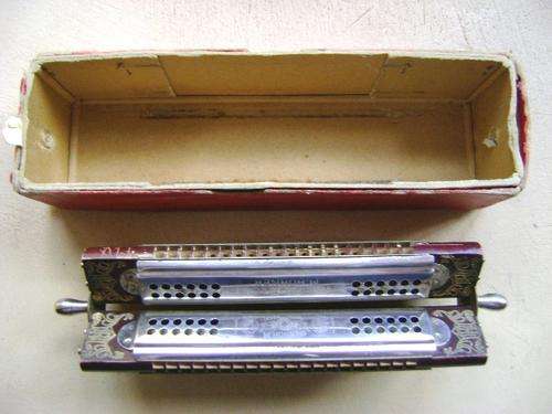 1970 GERMAN HOHNER TREMOLO QUARTET HARMONICA IN C, D, F AND G  52/160M
