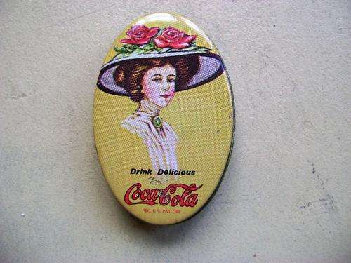 COCA-COLA OVAL SEWING TINS