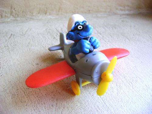 PEYO SCHLEIGH GERMANY AEROPLANE SMURF