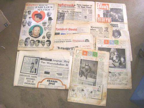 1960'S NEWSPAPER LOT