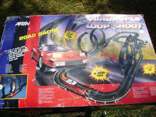 ARTIN LOOP SHOOT QUADRUPLE SCALEXTRIC 1:40 CAR SET