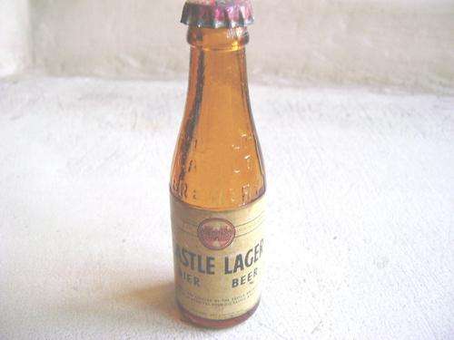 VINTAGE CASTLE LAGER MINIATURE BOTTLE