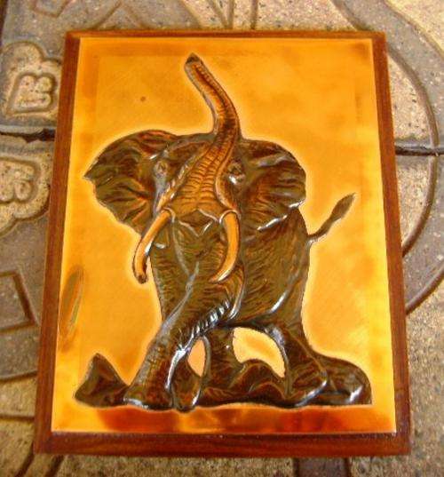 ORIGINAL DENNIS THOMSON PURE COPPER AFRICAN ELEPHANT