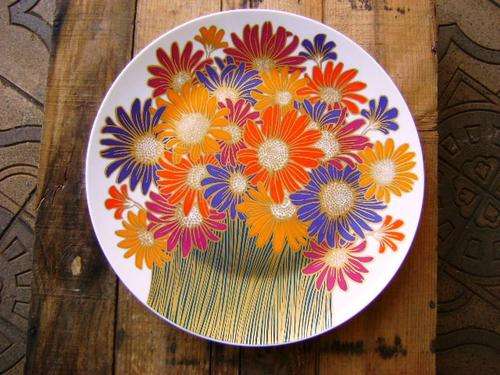 ROSENTHAL GERMANY ROSEMONDE NAIRAC HAND PAINTED WALL PLATE