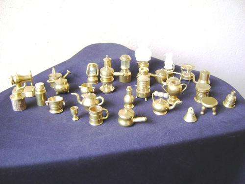 PRINTERS TRAY SOLID BRASS MINIATURE LOT 30 PIECES