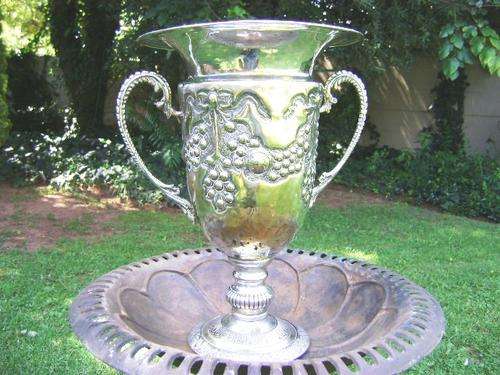VINTAGE LARGE SP ON B ITALIAN VASE