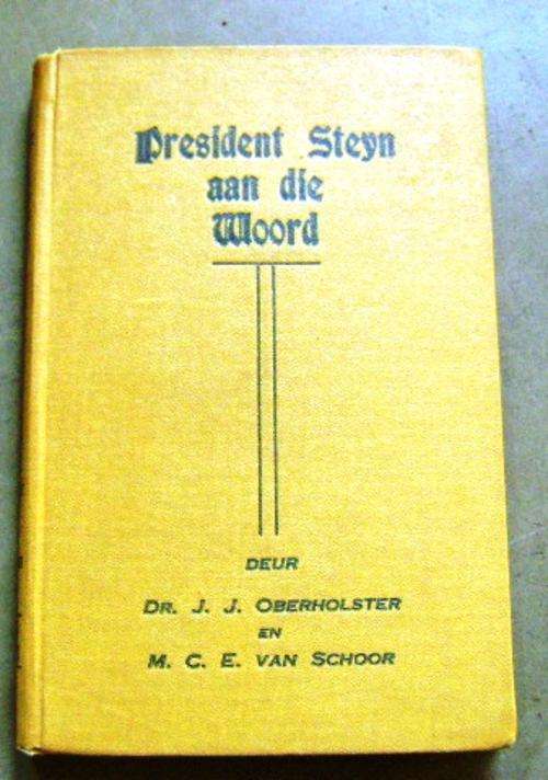 AFRICANA !!! PRESIDENT STEYN AAN DIE WOORD 1953 F/E
