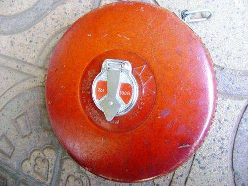 VINTAGE RABONE CHESTERMAN ENGLAND 100 FT TAPE MEASURE