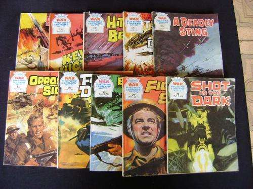 10 VINTAGE WAR LIBRARY PICTURE GRAPHIC NOVELS