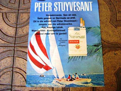 1960-70's PETER STUYVESANT ORIGINAL MAGAZINE ADVERTISEMENT