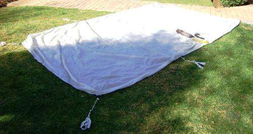VINTAGE LARGE BASHA SHELTER 3,8 X 2,2 M IN GOOD CONDITION