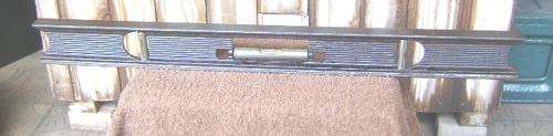 VERY OLD STANLEY CAST IRON SPIRIT LEVEL INTACT