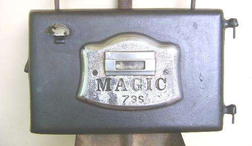 VINTAGE CAST IRON MAGIC 73 S COAL STOVE DOOR