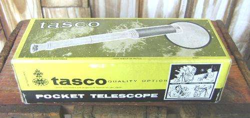 VINTAGE BOXED TASCO HAND TELESCOPE 1 VTE METEOR 15X-20X-25X-30X.