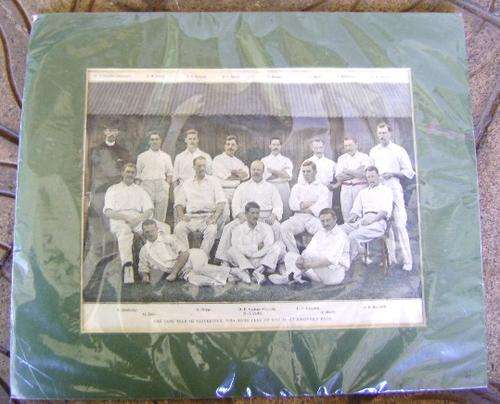 RARE FIND! HAND COLORED PHOTO OF THE CAPE CRICKET TEAM IN 1894!!!