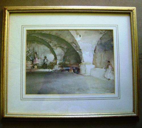 SIR WILLIAM RUSSEL FLINT 1880-1969 PRINT for rvanwk only
