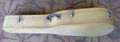 VINTAGE STURDY GUITAR CASE IN CANVAS COVERED WOOD