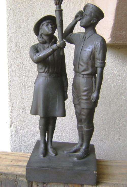 1968 SIGNED VOORTREKKER MOVEMENT STATUE BY JOHAN STEYNBERG