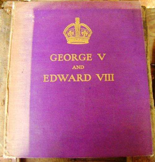 LARGE FORMAT GEORGE V AND EDWARD VIII BOOK
