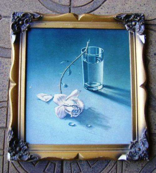 VINTAGE TRETCHIKOFF WEEPING ROSE PRINT