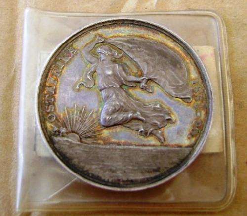 RARE SILVER DOCTOR CARL PETERS 1889-90 OSTAFRIKA MEDALLION