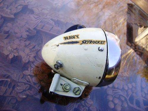 VINTAGE MILLER NAVY SKYROCKET BICYCLE LIGHT