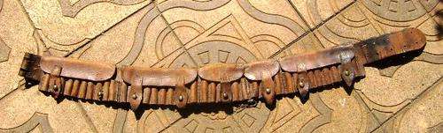 ANGLO BOER WAR 50 ROUND BANDOLEER MODIFIED TO 40 ROUND MAYBE FOR A BOY.