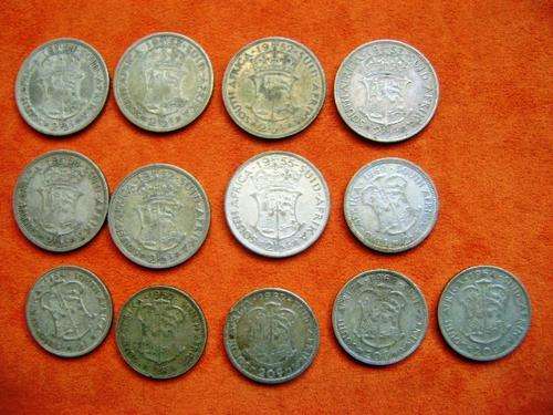 UNION OF SOUTH AFRICA 2 AND 2 1/2 SHILLINGS LOT