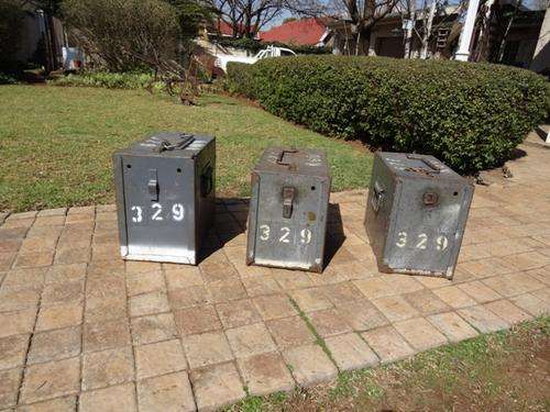 3 VINTAGE CASH BOXES