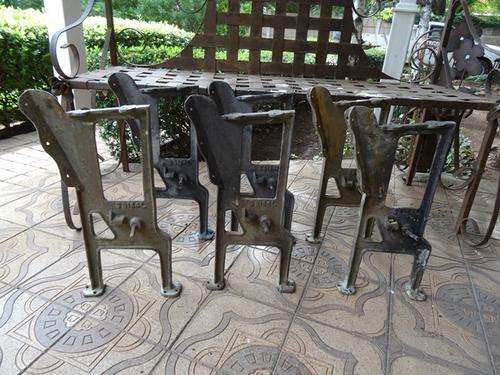 PRE 1920  CAST IRON LEG SETS BY 3