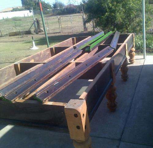 ANTIQUE LARGE STANDARD SIZE SNOOKER/BILLIARDS TABLE WITHOUT TOP