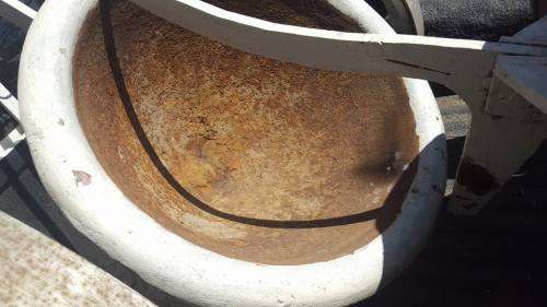 CIRCA 1890'S GOLD MELTING CRUCIBLES/POTS IN CAST IRON.
