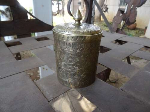 SMALL BRITISH INDIA BRASS JAR