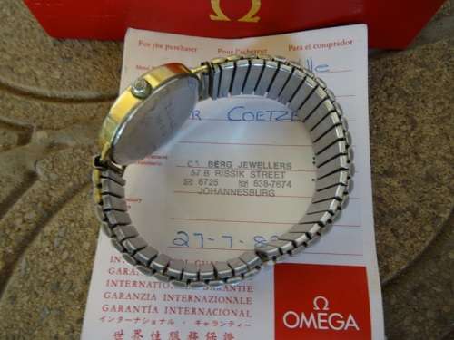 1982 BOXED OMEGA DE VILLE QUARTZ MENS WATCH