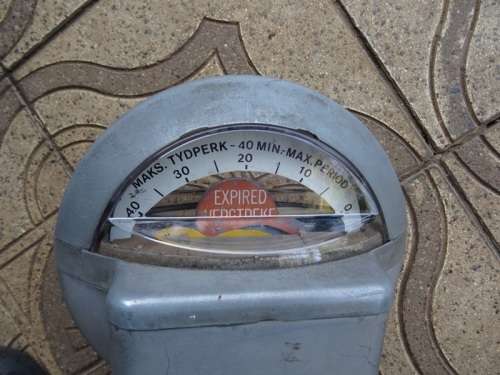 VINTAGE DUNCAN PARKING METER GOOD CONDITION.