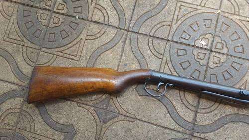 CIRCA 1870 ANTIQUE VERY RARE MILITIA GERMANY AIR RIFLE SERIAL NUMBER NO19
