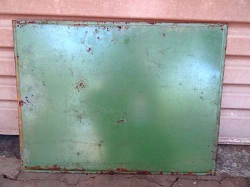 OLD LITHO TIN ENAMEL SOLD SIGN 610 X 460 MM