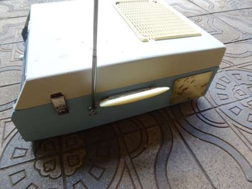 1960'S GALLO GALAXY PORTABLE RADIO RECORD PLAYER BY GERRARD