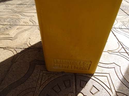 ANTIQUE CAST IRON POST BOX MADE IN ENGLAND