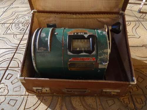VINTAGE FRANKOPOST SIMPLE MACHINE WORKING CONDITION.