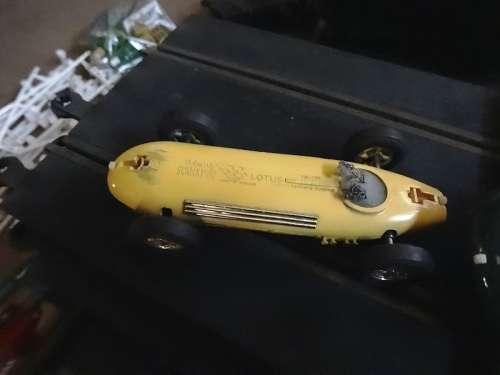 VINTAGE MASSIVE ORIGINAL TRI-ANG SCALEXTRIC WITH 4 CARS AND LOTS OF TRACK