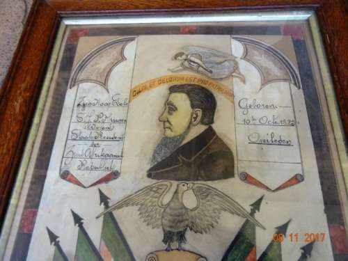 ANGLO BOER WAR ST HELENA POW ART PIECE
