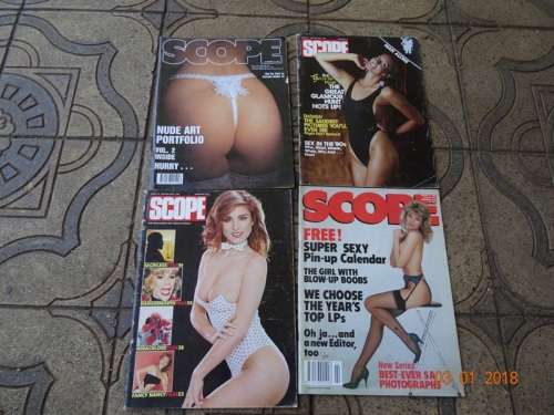 4 X VINTAGE SCOPE MAGAZINES.
