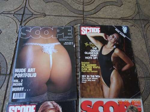 4 X VINTAGE SCOPE MAGAZINES.