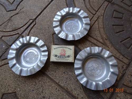 1920`S DURO EMBOSSED ASH TRAYS